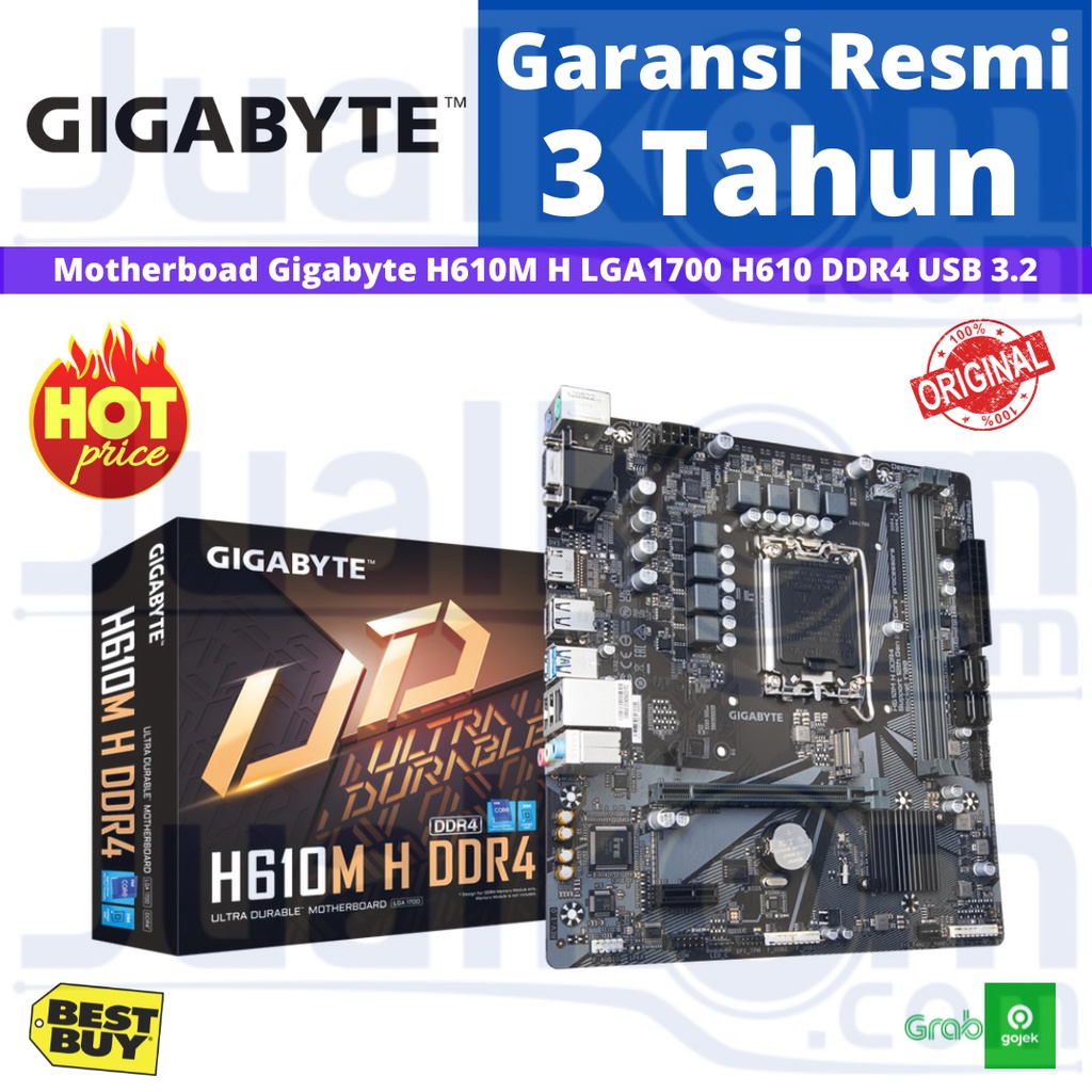 Motherboad Gigabyte H610M H DDR4 LGA1700 H610 DDR4 USB3.2