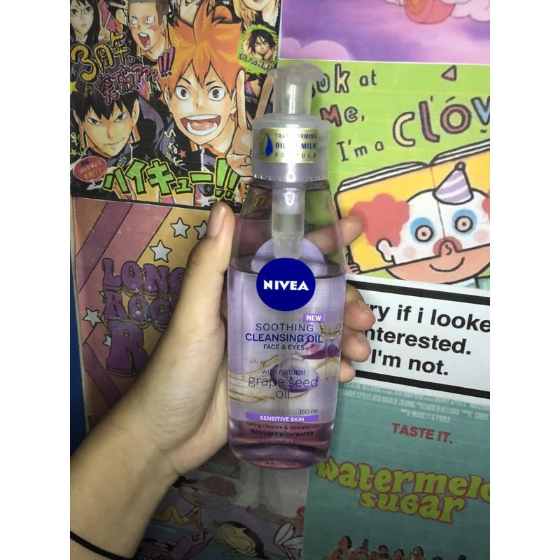 nivea cleansing oil grape seed