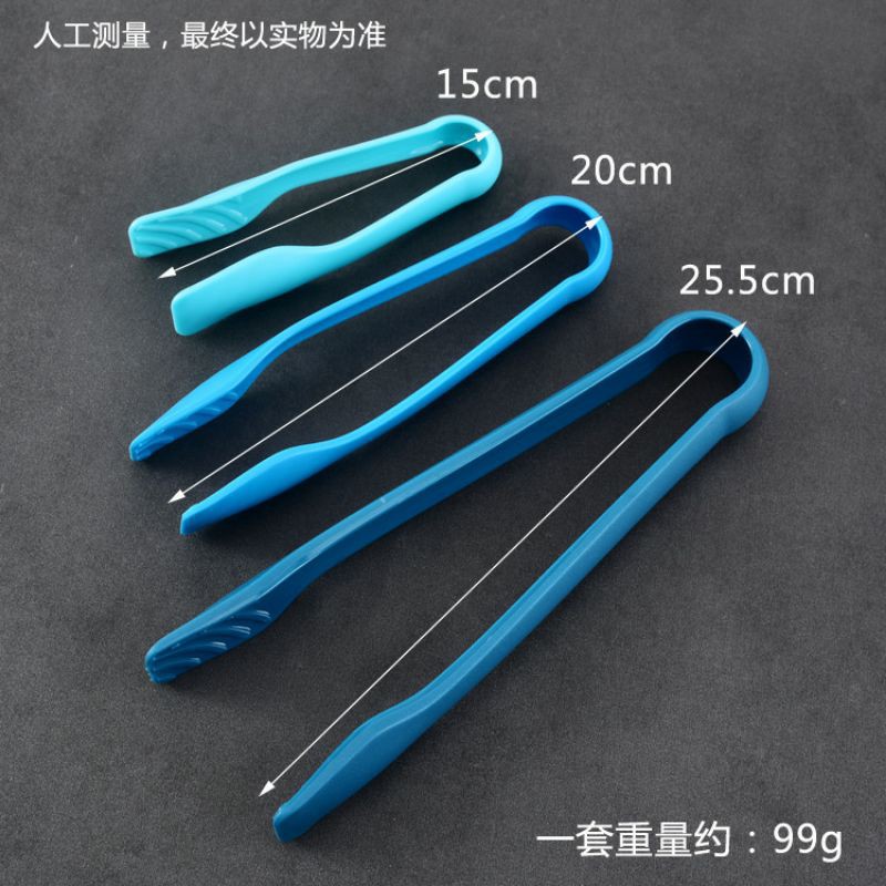 capit kue set 3 / plastic food clip / cake tongs / bakery clip