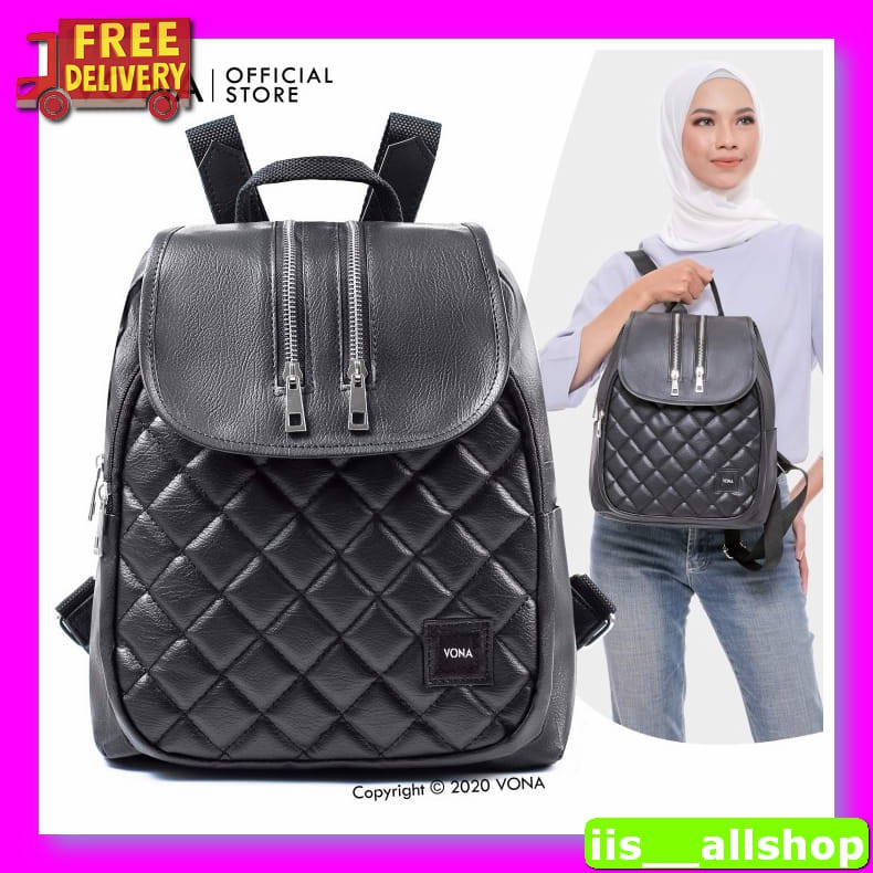 Tas Cewek Kekinian Backpack Wanita/Tas Ransel Kulit Wanita/Tas Ku VF445 Vona Tas Ransel Wanita / Bac