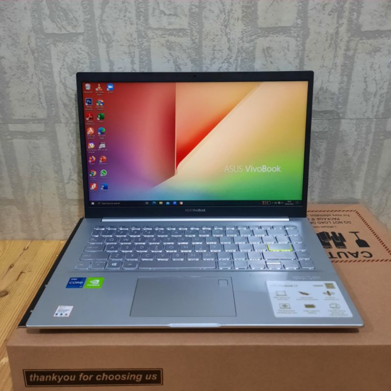 Laptop Asus VivoBook X421EPQY, Core i7 - 1165G7, Gen 11Th, DualVga Nvidia Geforce MX350, Ram 8Gb Ssd