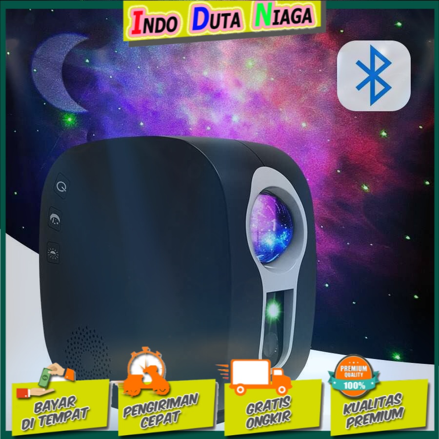 Newstyle Lampu Proyektor Tidur Cahaya Bintang Bluetooth Speaker GX-334