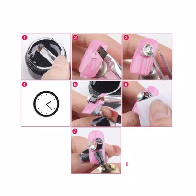 Glue nail art lem accessories kuku rhinestone glue