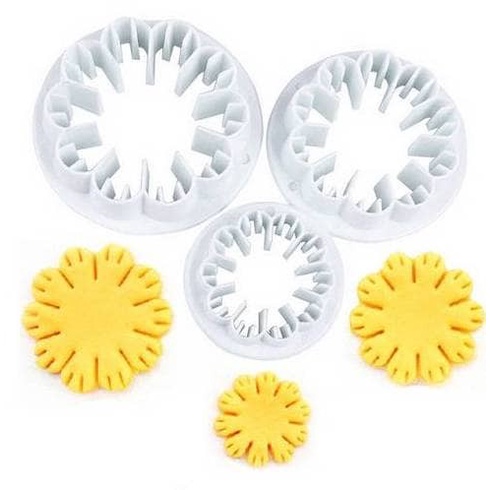 Fondant Cutter - Cetakan Fondant Carnation Flower (3pcs)