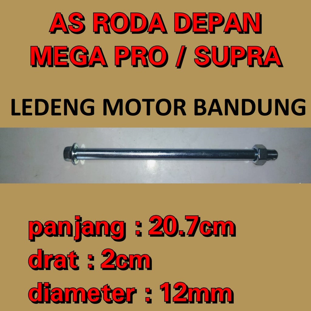 As Roda Depan Megapro Supra Honda Lokal