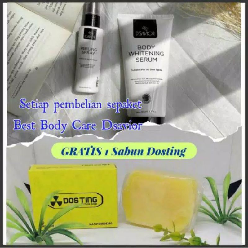 SEPAKET || Body Whitening Serum+Peeling Spray