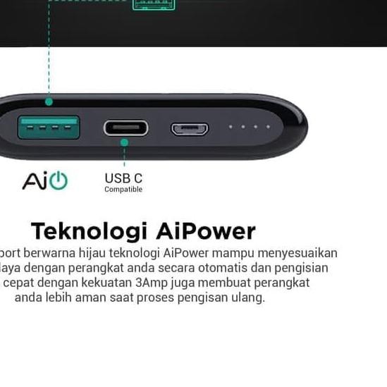 ➲ Aukey Powerbank Power Bank USB A & Type C 10.000mAh 10000 mAh PB-XN10 ◄