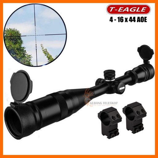 Teleskop Senapan Angin T-Eagle 4-16x44 AOE, Teropong senapan T Eagle, T Eagle Scope