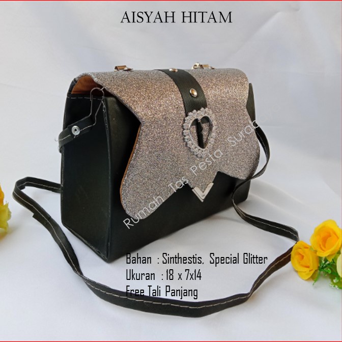 Tas Cantik,Tas Elegant,Tas Lucu,AISYAH HITAM