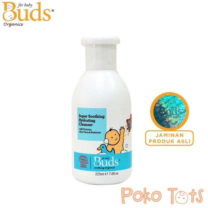 Buds Organics Super Soothing Hydrating Cleanser 225ml Sabun &amp; Shampoo Bayi Kulit Sensitif BSO Soothing Organic WHS