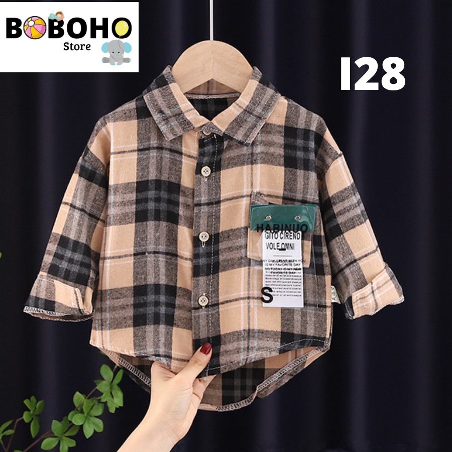 BOBOHO - 0-5 TH KEMEJA  ANAK LAKI LAKI LENGAN PANJANG / KEMEJA BAYI PREMIUM PART 3