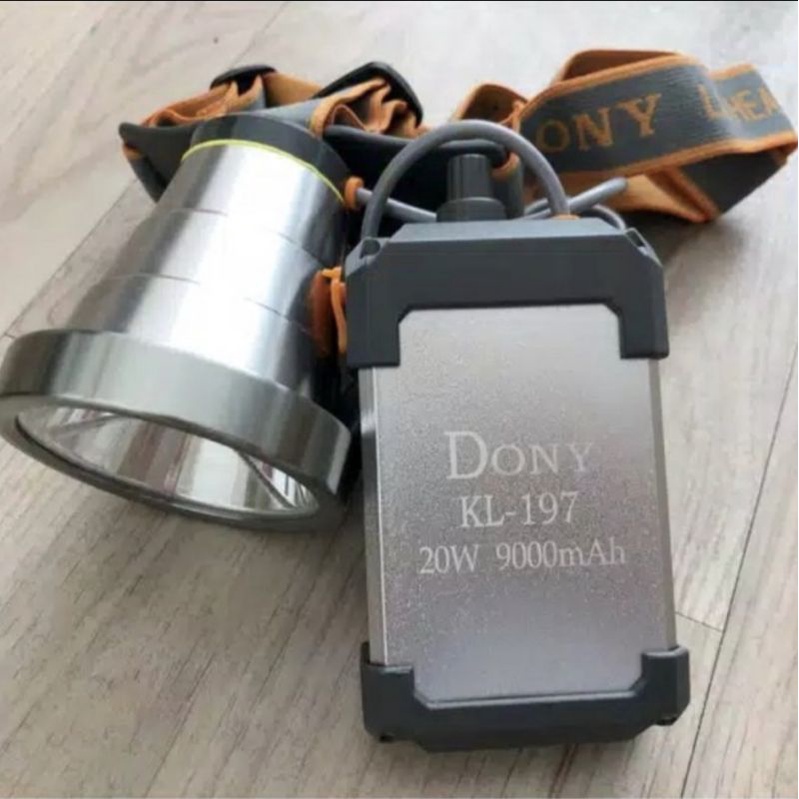 Senter Kepala DONY KL -197 Cahaya Kuning 20 Watt