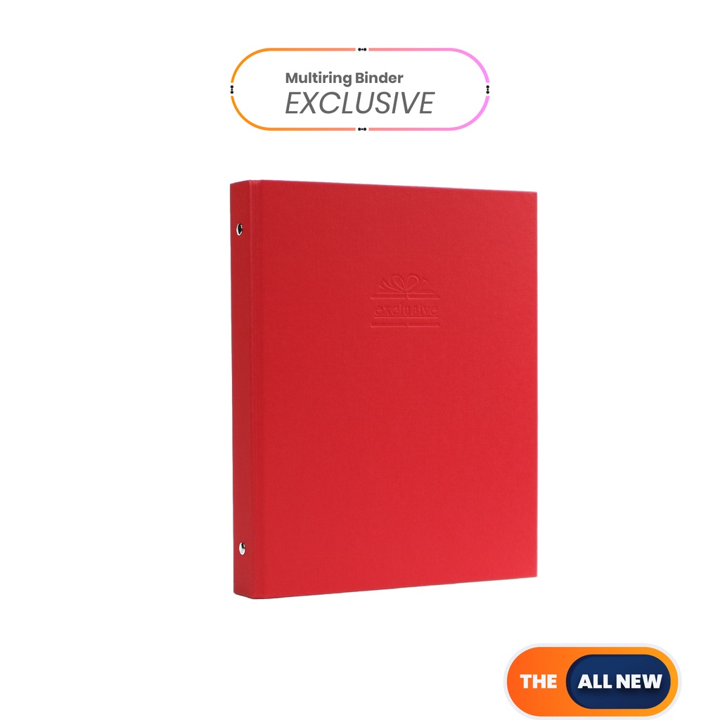 

Bantex Exclusive Multiring Binder B5/26 Ring O-25mm Red #1327 09 PKM Bandung