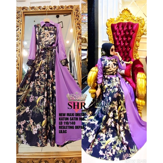 SHR BEST SELLER MAXI DRESS GC ORI 100 %