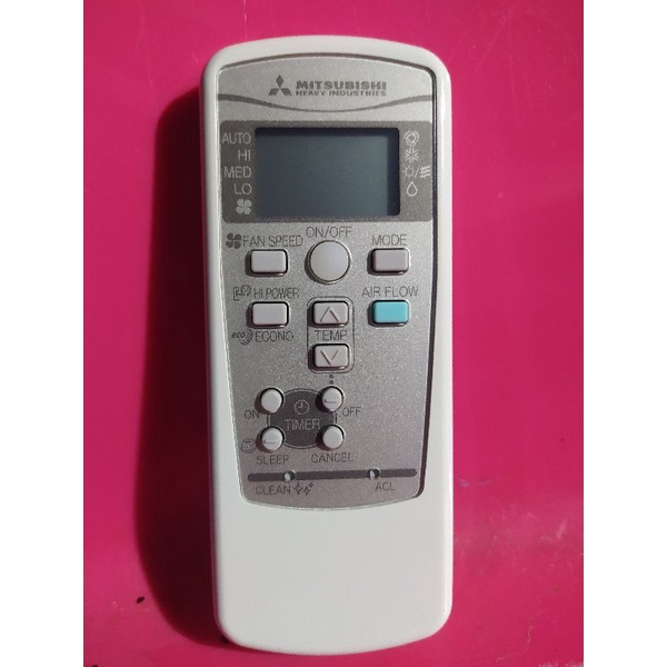 REMOT AC MITSUBISHI HEAVY INDUSTRIES RKX502A007B BEKAS/REMOT MITSUBISHI ORIGINAL