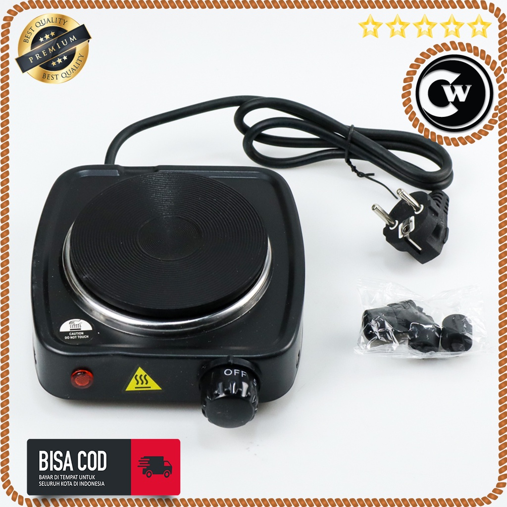 Kompor Listrik Mini Hot Plate 500W Portable Buat Mokapot dan Slowcook