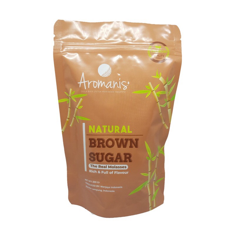Murah Aromanis Natural Brown Sugar Gula Merah bubuk kemasan 250 Gram