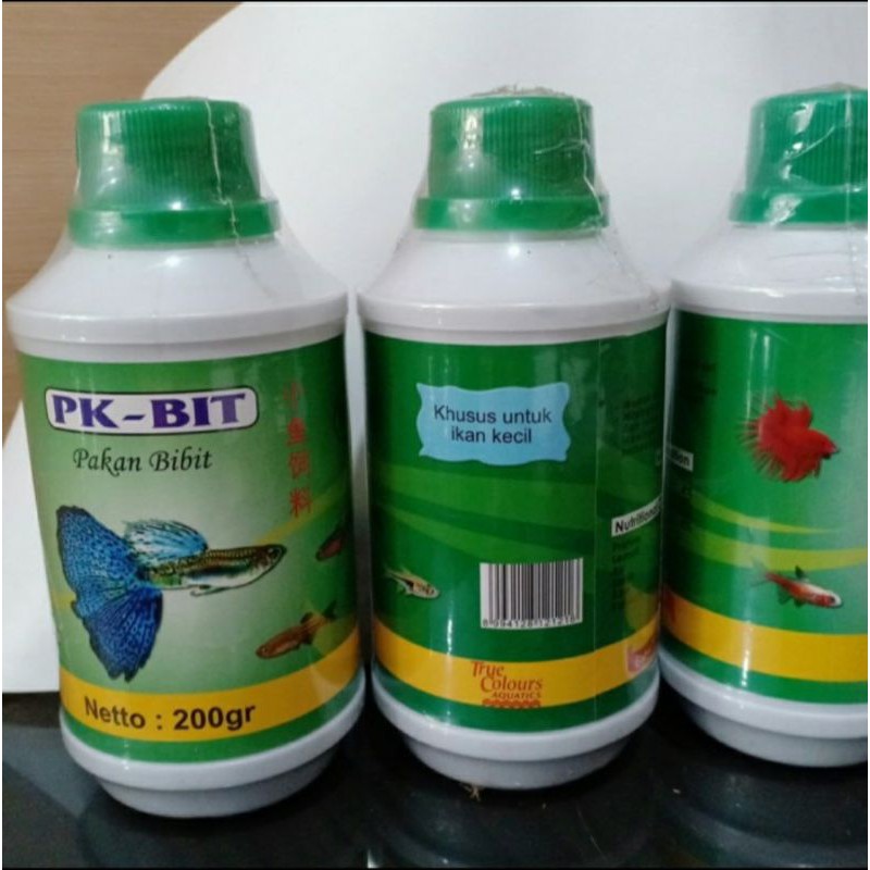 Pelet PK-BIT M / pk bit m pakan ikan hias kecil 200gr netto