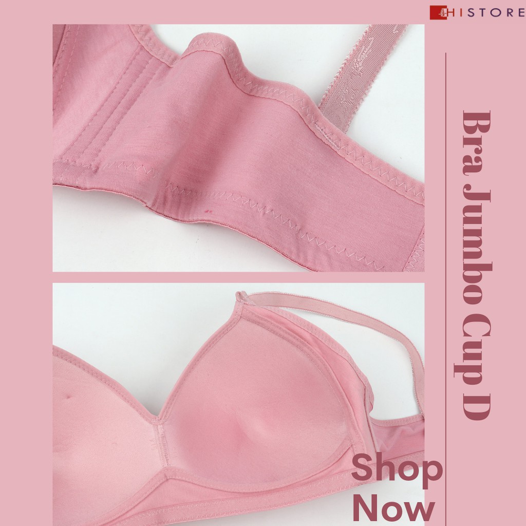 [HI] Bra BH JUMBO CUP D Fashion Wanita Bra wanita Premium Busa Tipis Tanpa Kawat Sangat Nyaman 8072