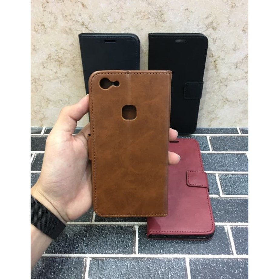 Vivo Y83 / Y81 ( Finger ) Flip Wallet Dompet Kulit Leather Standing Cover Case Casing