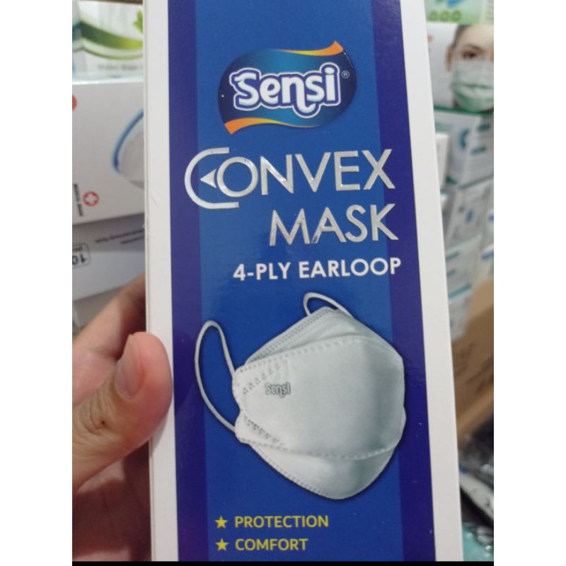 MASKER SENSI CONVEX 4 PLY EARLOOP / SENSI CONVEX MASK