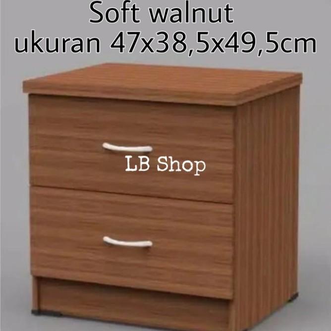 Lemari Kayu Kecil Laci/Nakas Laci Vivo Bedside Table Ukuran 47X39X50