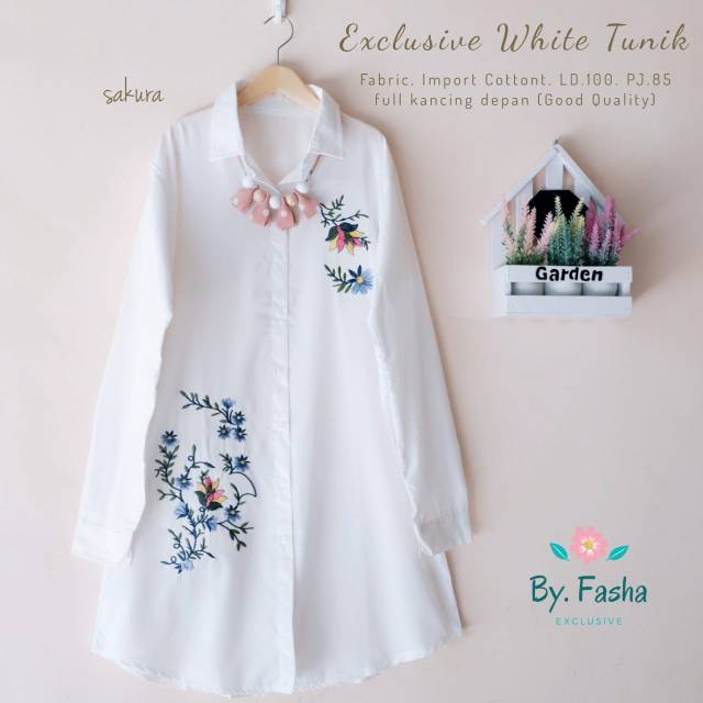 Exclusive White Tunik by Fasha