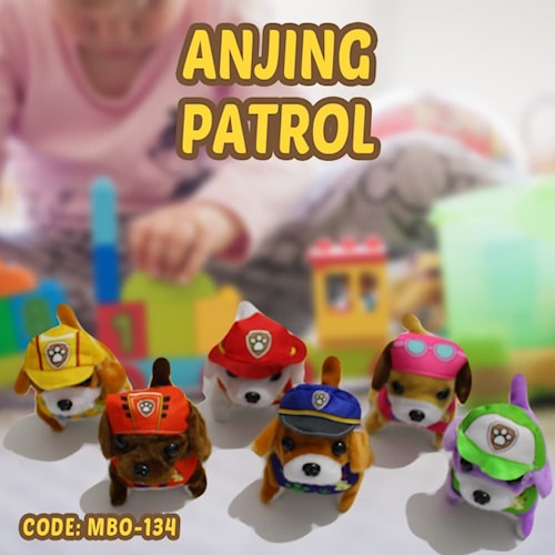Mainan Anak / Mainan Bergerak Anjing Patrol / Mainan Anjing Penjaga Gerak Dan Suara / Mainan Anjing 