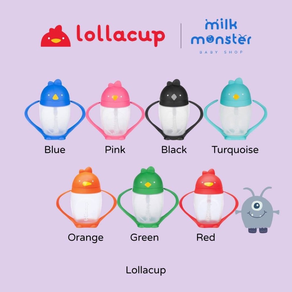 Lollaland Lollacup Straw Sippy Cup 300ml/botol minum anak