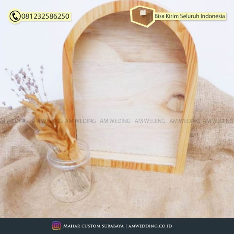 frame pigora rustik mahar dan seserahan