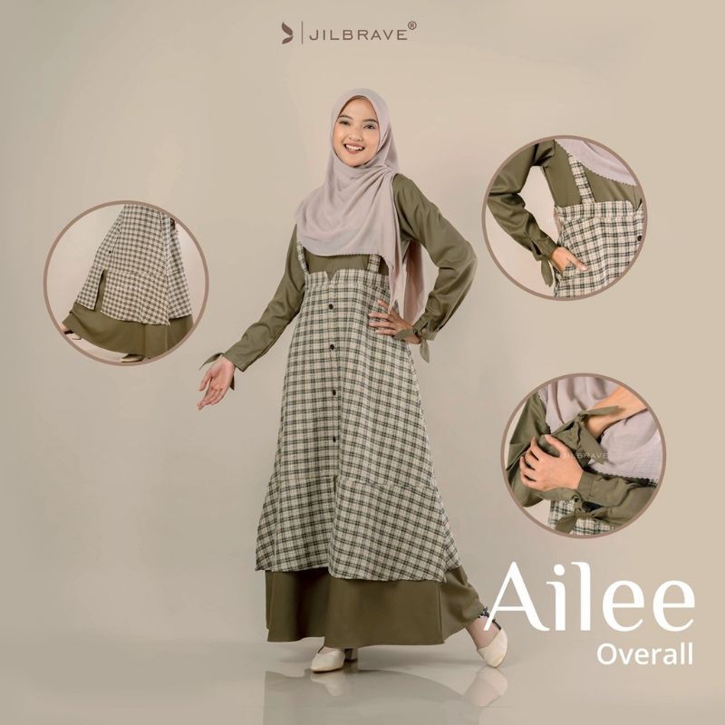 ailee overall + hijab pesanan windy