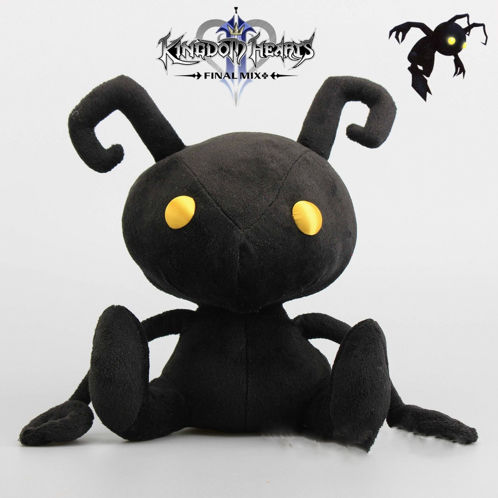 【Ready stock】30cm Kingdom Hearts Plush Doll Shadow Heartless Square Enix Soft Figure Toy Gift