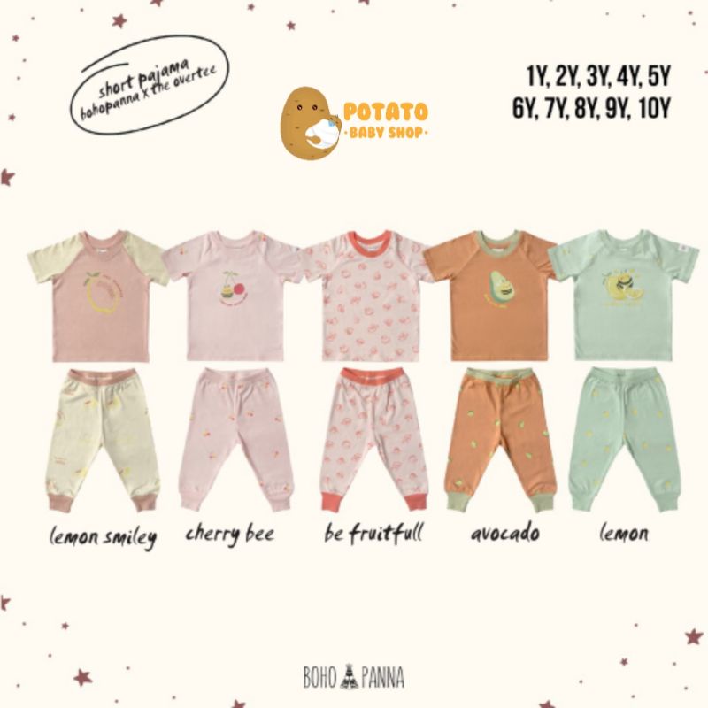 Boho Panna - Short Pajama BP X OT / Setelan Anak 1 - 10y BohoBaby