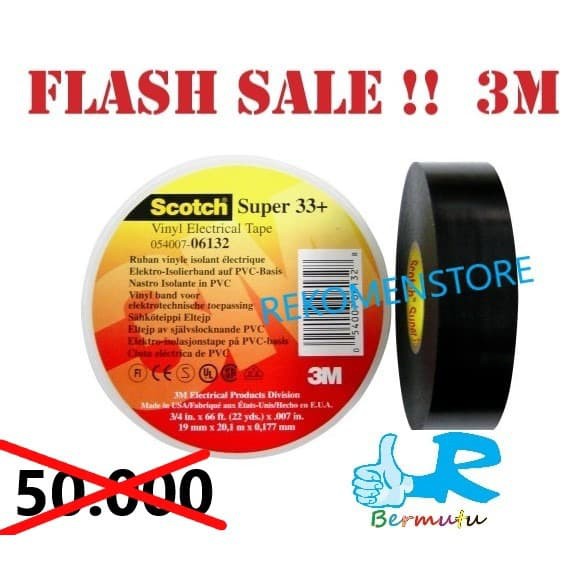 

Order Langsung 3M Isolasi Scotch Super 33+ Vinyl Electrical Tape TERMURAH terbaik