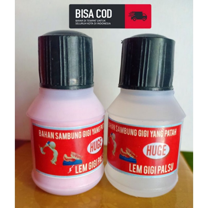 Bahan sambung gigi palsu yang patah - lem gigi palsu permanen - longgar - lem gigi - tambal gigi