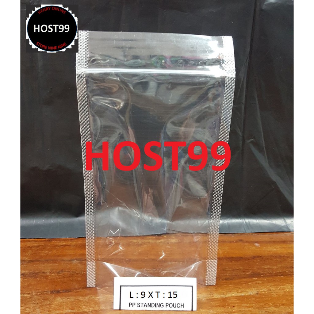 STANDING POUCH 9X15 PP STANDING BERDIRI SEGEL ZIPLOCK MANTAP BKS