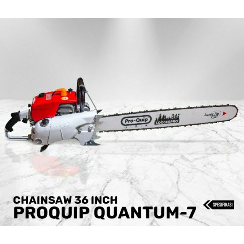 Gergaji mesin pro-quip bar 36 baja / chain saw pro-quip bar 36 baja / mesin senso pro-quip bar 36 in