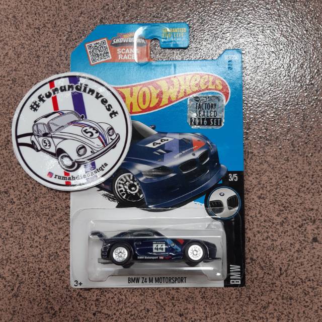 Hot Wheels Super Treasure Hunt BMW Z4 Motosport Factory Sealed Rare Murah