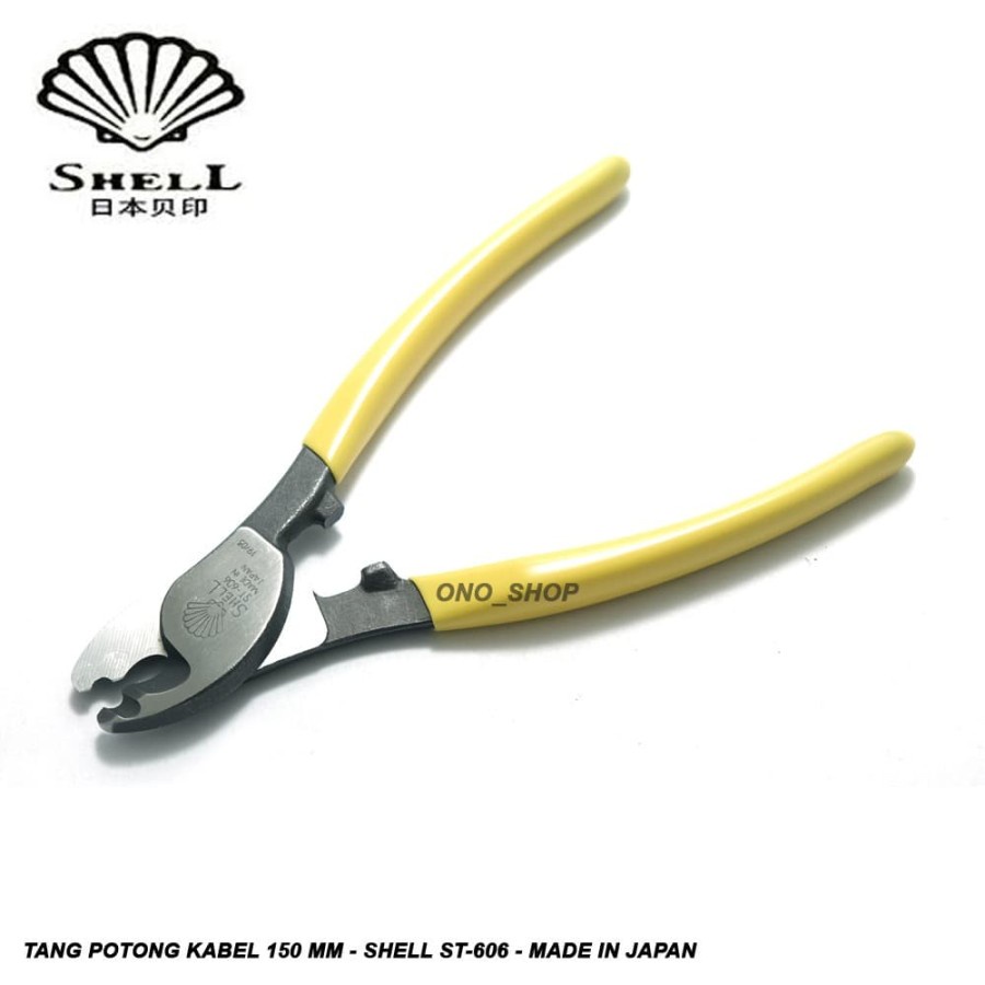 Tang Potong Kabel Shell Tools ST-606 - Made in Japan