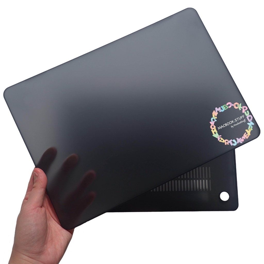 MACBOOK Case MATTE BLACK NO LOGO NEW AIR PRO RETINA 11 12 13 14 15 16 INCH NON /  WITH CD ROOM / TOUCHBAR / TOUCH ID / M1 2020 2021 2022