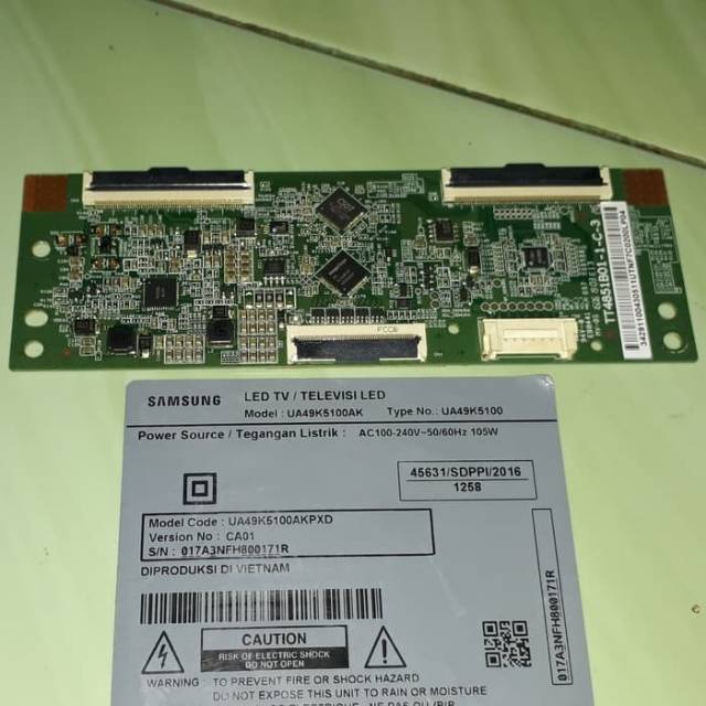 Tcon T Con Ticon Samsung UA49K5100 UA49K5100AK 49K5100