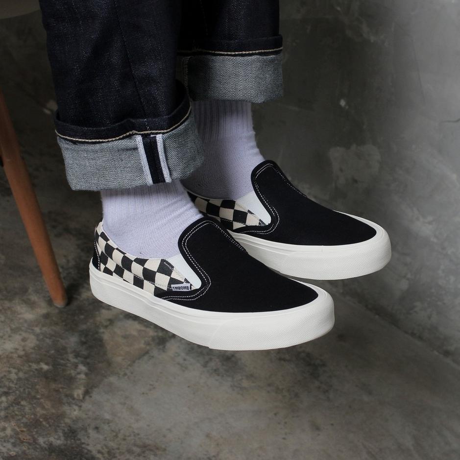 (TERBAIK) SEPATU TIMEBOMB |  SLIPON CHECKERBOARD