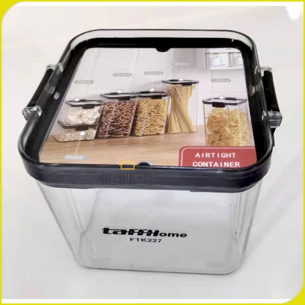 Toples Wadah Penyimpanan Makanan Food Storage Container 460ML atau 700ML - TaffHOME YF0086 - Transparent