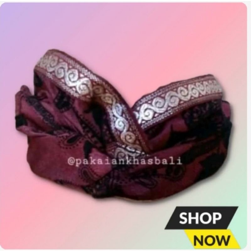 udeng bali premium original terlaris/udeng bali jadi/udeng/custom hats balines