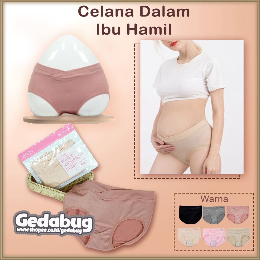 CD Wanita Sorex 1200 Martenity Panty | Celana dalam wanita Ibu Hamil Supersoft | Gedabug