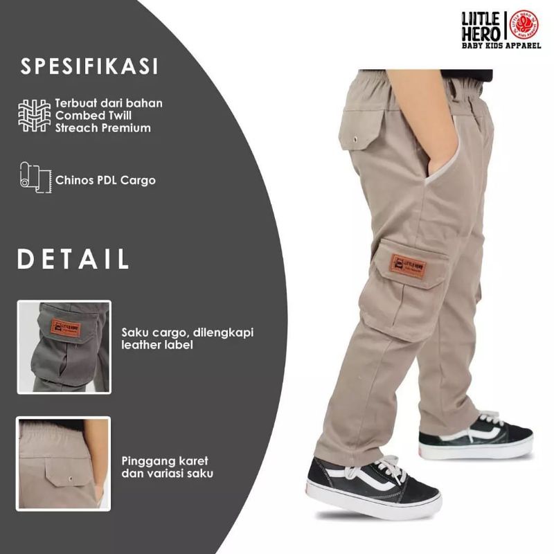 Celana Anak Laki Laki 1 2 3 4 5 6 7 8 9 10 11 12 13 Tahun Chinos Cargo Panjang