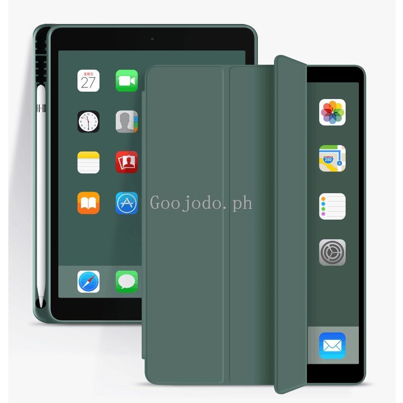 Case Pelindung Bahan Silikon Kulit Dengan slot Pena Untuk IPad air 3 2019ipad 10.2 2018 Apple 9.7 inch air Mini 5