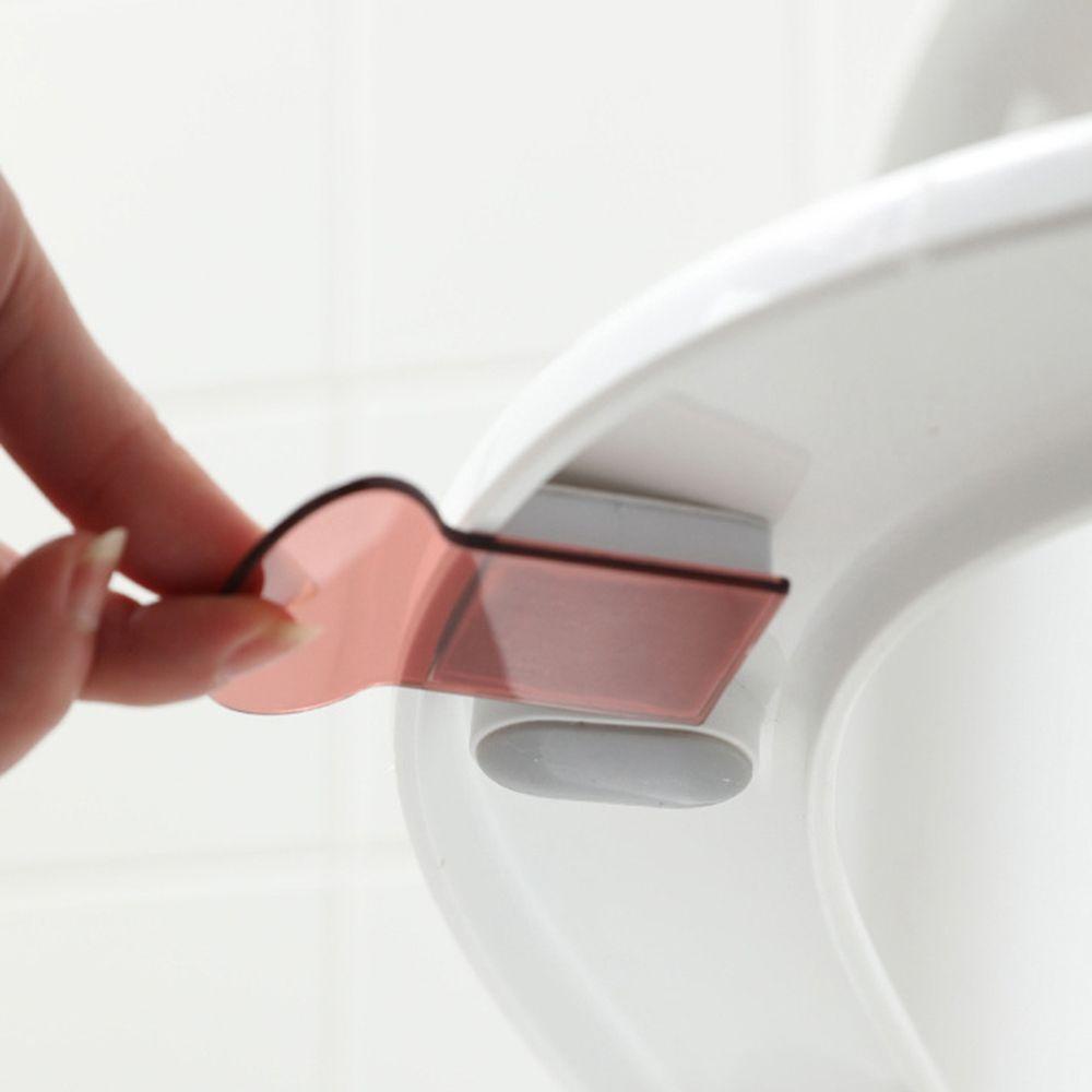 [Elegan] Toilet Seat Lifter Kamar Mandi Rumah Portable Travel Gagang Plastik Transparan