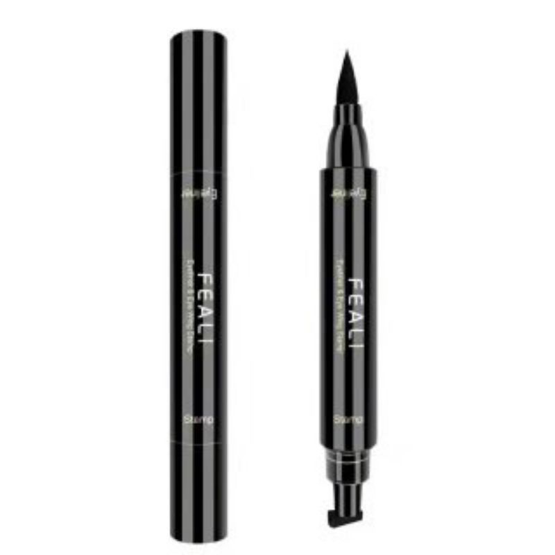 EYELINER STAMP 2IN1 WATERPROOF LIQUID DUO EYELINER WING WITH STAMP