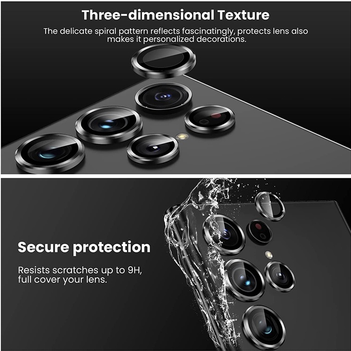 FA METAL RING TEMPERED GLASS Camera Cover Pelindung Kamera Samsung S22 ULTRA Aluminum s22ultra